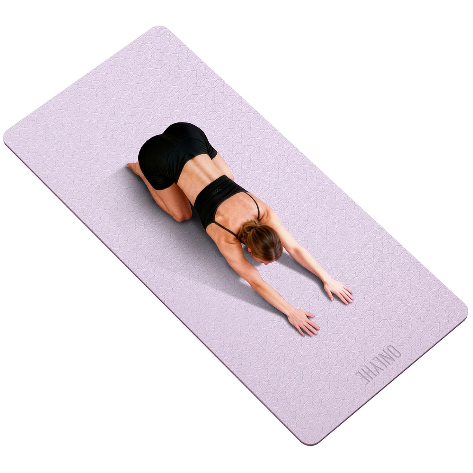 Yoga Mat Thick 10mm Exercise Mat Non Slip Anti-tear 72x35 Extra Large Pilates Mats for Home Workouts Gym