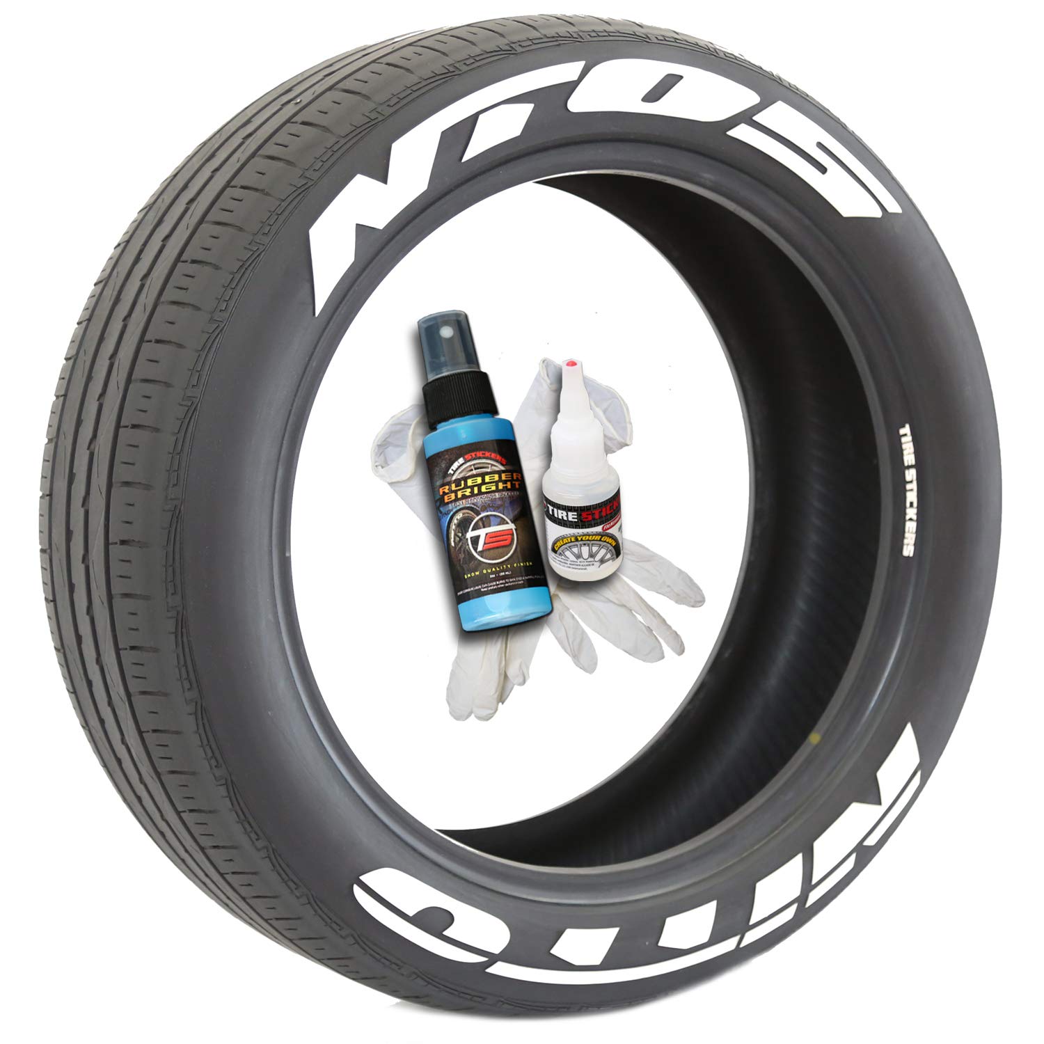 Nitto NT05 - Adhesivos para neumáticos con pegamento y limpiador de retoque de 2 oz