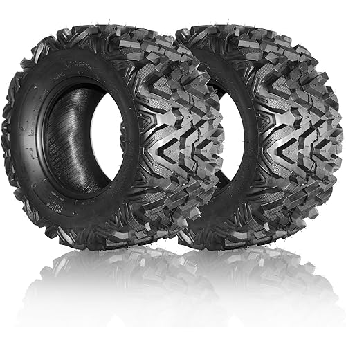 Motorhot 2PCS ATV/UTV Tires 26x11-12 6 PLY Rear Off-Road Tires All Terrain 26x11x12 26-11/12 Tubeless Tires