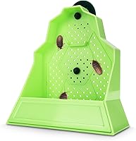 ECKPO Wall-Mounted Reptile Feeding Bowl - Anti-Escape Lizard Gecko Frog Feeder, Stimulates Hunting in Terrariums (Small)