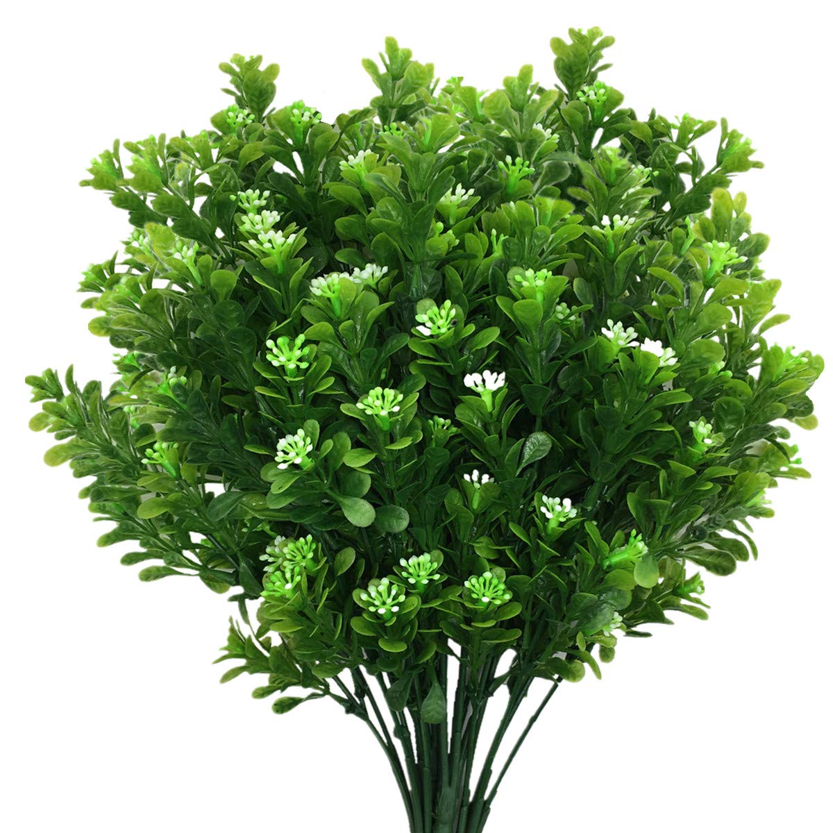 Cattree Künstliche Tulpen, 10 künstliche Blumen, echte Haptik, Kunstpflanzen für Hochzeit, Braut, Brautjungfer, Blumensträuße Garten, Zuhause, Büro, Hotel, Party, Dekoration 6 pcs Bean Shrubs 6pcs