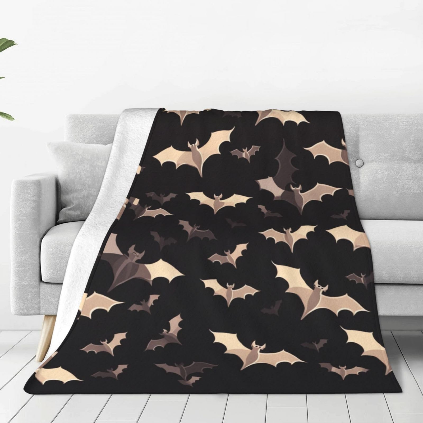 Couverture flanelle chauve-souris légère contre le frisson de nuit