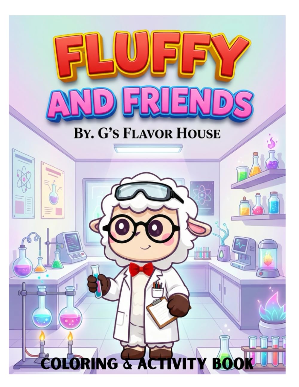 Fluffy and Friends: Coloring Book
