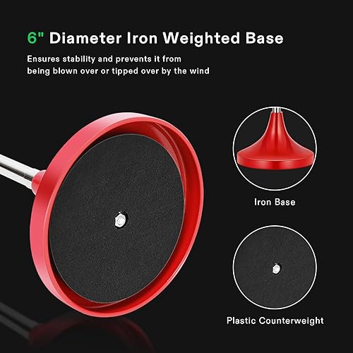 Miniatura 9 de VIVOSUN Cenicero de pie para el suelo, cenicero al aire libre con tapa de acero inoxidable, altura ajustable de 21.5 a 35 pulgadas para el hogar,