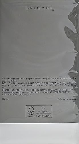 Miniatura 2 de Bvlgari Pour Homme by Bvlgari Colonia para hombre 3.4 oz  3.4 fl oz Eau de Toilette Spray