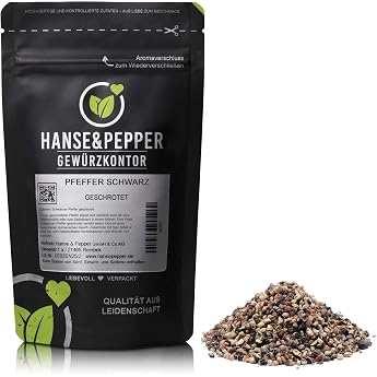 500g Pepper Black Crushed Pepper Grains Crushed Black Pepper