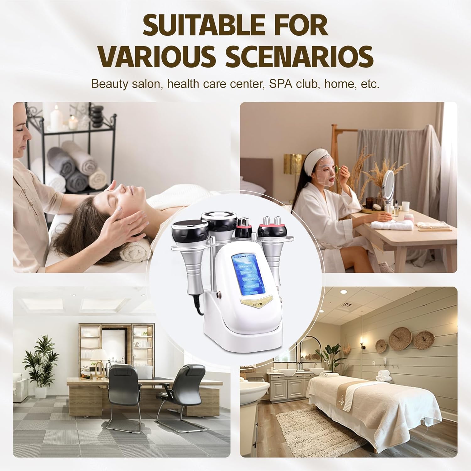 4 Function Handles Facial Beauty Device Suitable for Home and Beauty Salon Delicate Care Equipment