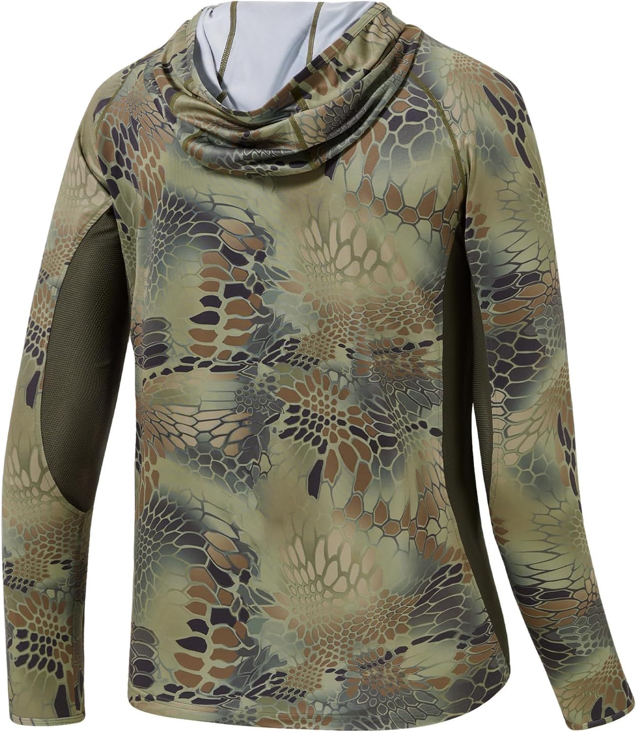 BASSDASH Men's UPF 50+ Lightweight Hunting Camo Hoodie Quick Dry Performance Long Sleeve Fishing Shirt with Hood FS30M