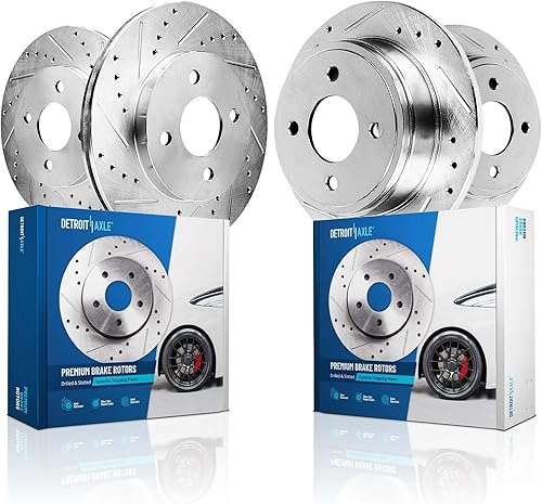 Miniatura 54 de Detroit Axle - Rotores de freno traseros de 2 piezas para Cadillac CTS 2009-2019, Chevy Camaro 2010-2015 2017-2021, reemplazo de 2 rotores de freno