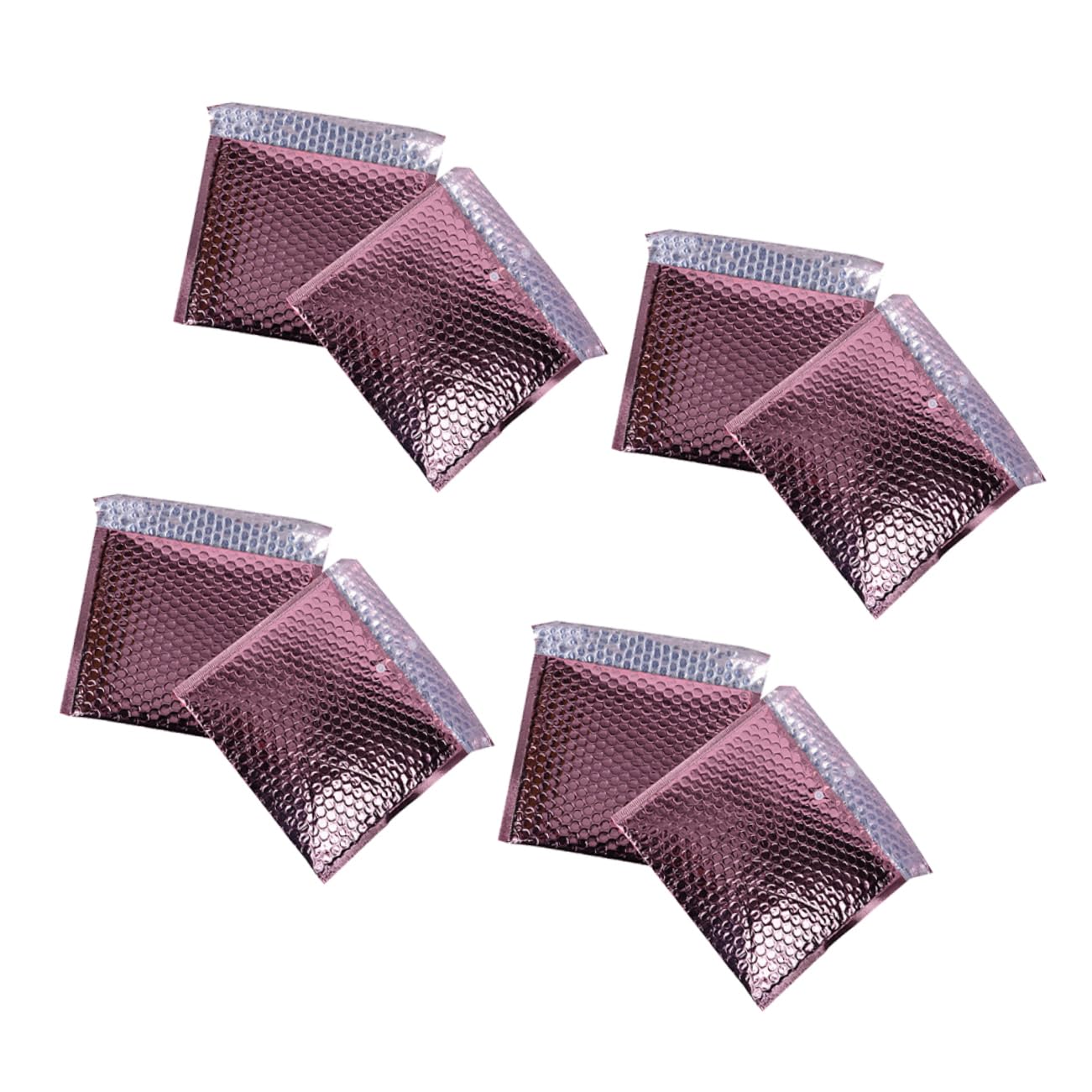 SEWACC Pouches for Shipping 25pcs Rose Gold Envelope Lightweight Strong Logistics Express Bag