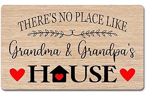 Personalized 'There's No Place Like Grandma and Grandpa's' Welcome Doormat
