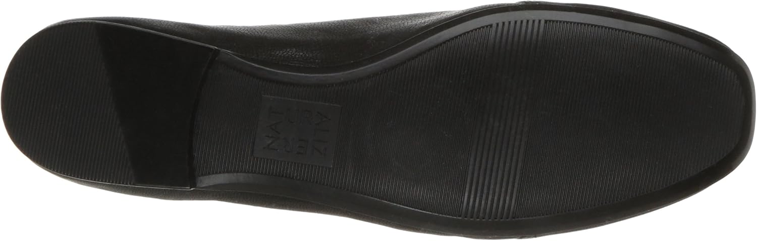 Naturalizer Women's Emiline Slip-on Loafer 5 Tumble Leather Black