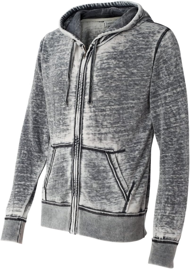 J. America mens Men's Zen Full Zip Hooded Sweatshirt