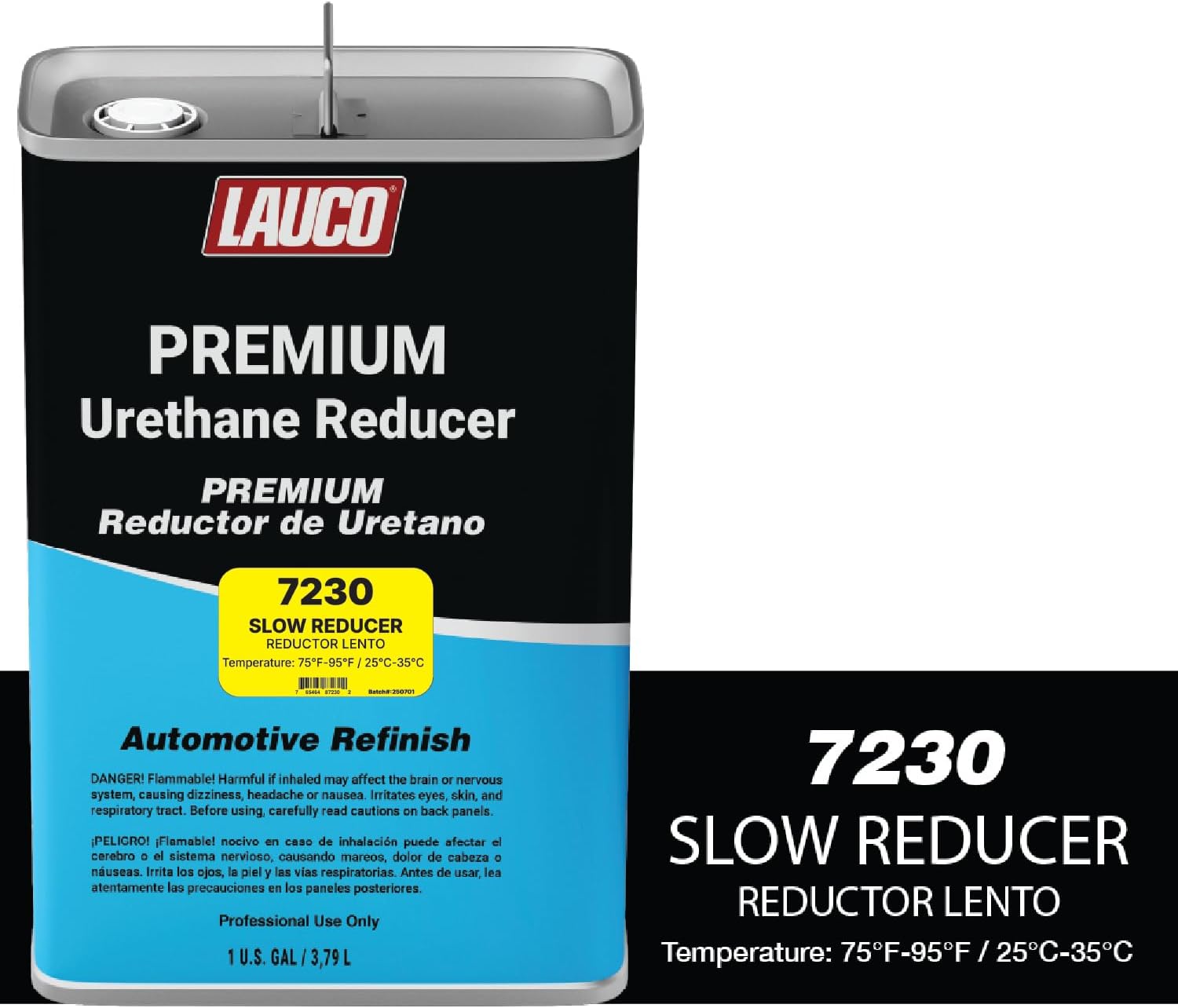 LAUCO Slow Urethane Grade Reducer, 1 Gallon, 75°F - 95°F - For Automotive Paint and Industrial Paint Use, High Performance Automotive Grade