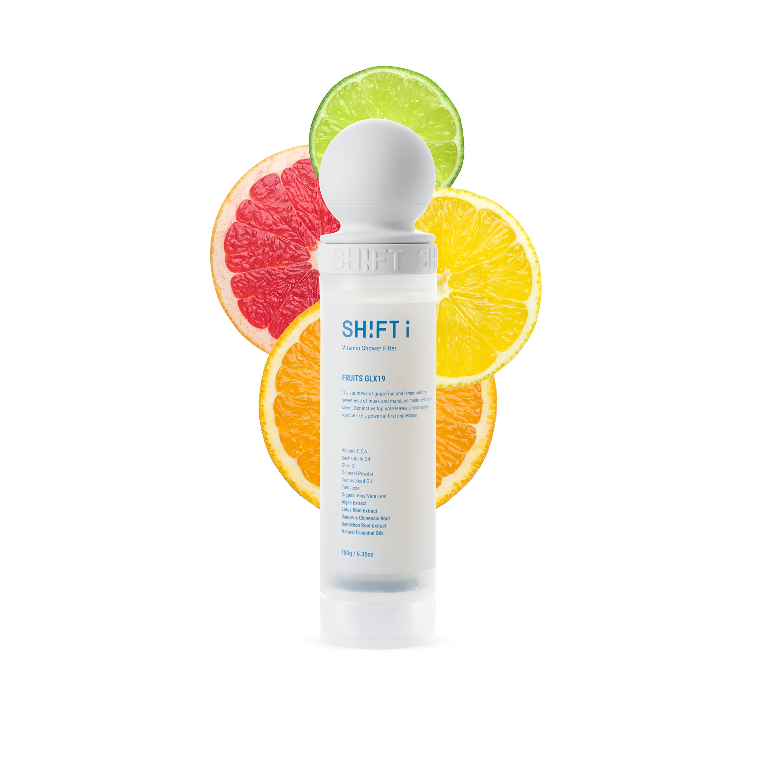 SH!FTShower Filter with vitamins moisturizing effect to repair skin & hair rust and chlorine removal (Fruits)