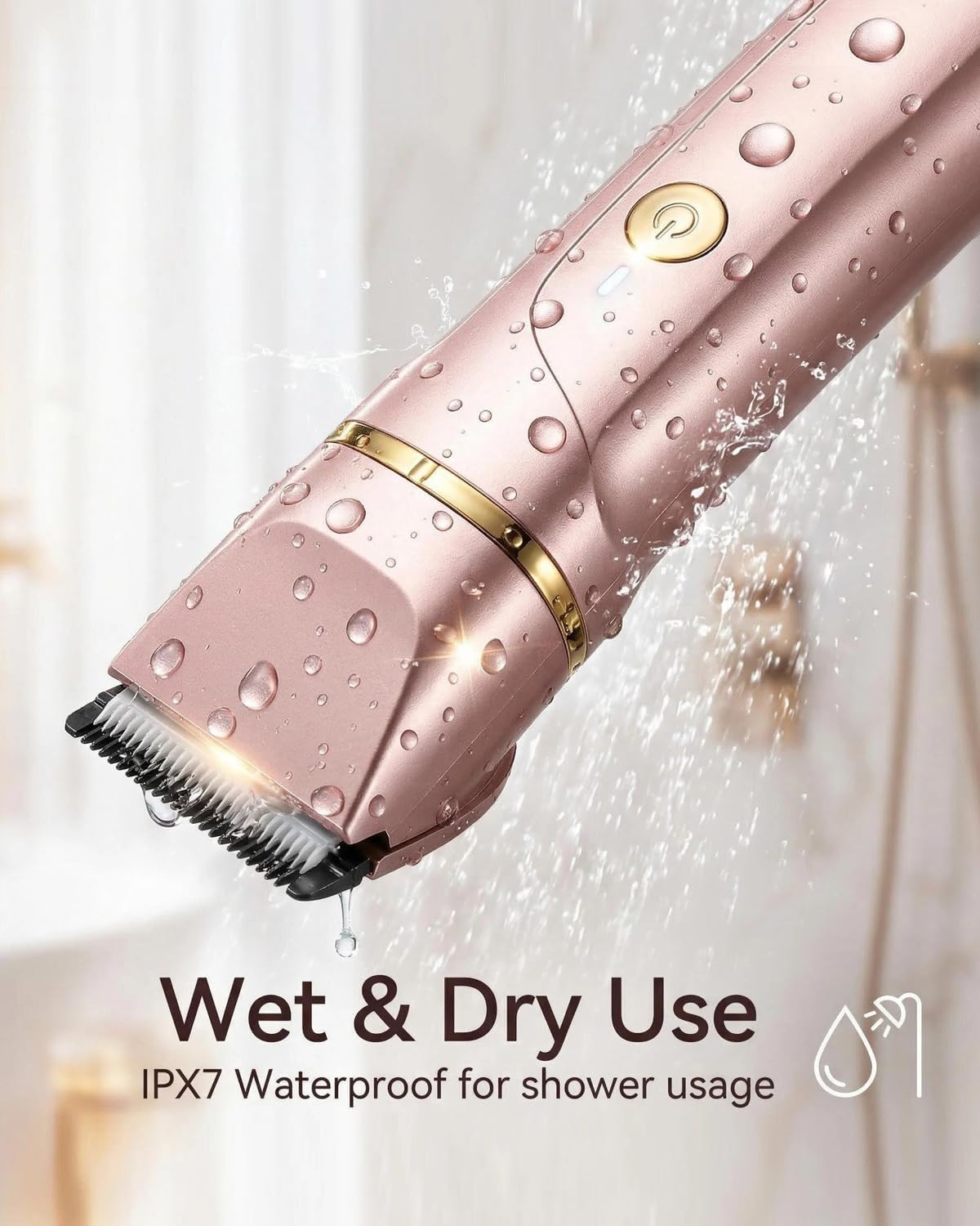 EGITERIA Electric Razors for Women- LED Light Dual Head Electric Shaver for Ladies for for Face, Bikini, Body, Leg, USB Rechargeable Facial Hair Removal, IPX7 Waterproof, Painless & Flawless