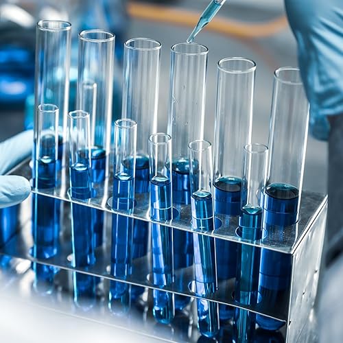 Miniatura 9 de 10 tubos de ensayo de vidrio de 0.984 x 5.906 in, tubos de ensayo de vidrio de borosilicato 3.3 para experimentos científicos, decoraciones de