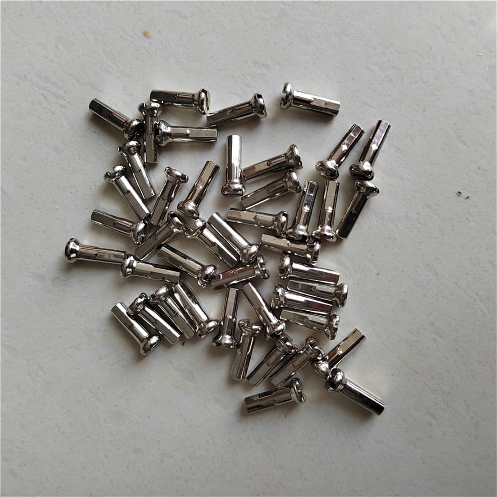 Fahrradspeichen 40PCS Fahrrad Speichen 14G 61mm-120mm Edelstahl Schwarz Rennrad Klapp Kupfer Nippel Berg Hohe festigkeit Zubehör(105mm)
