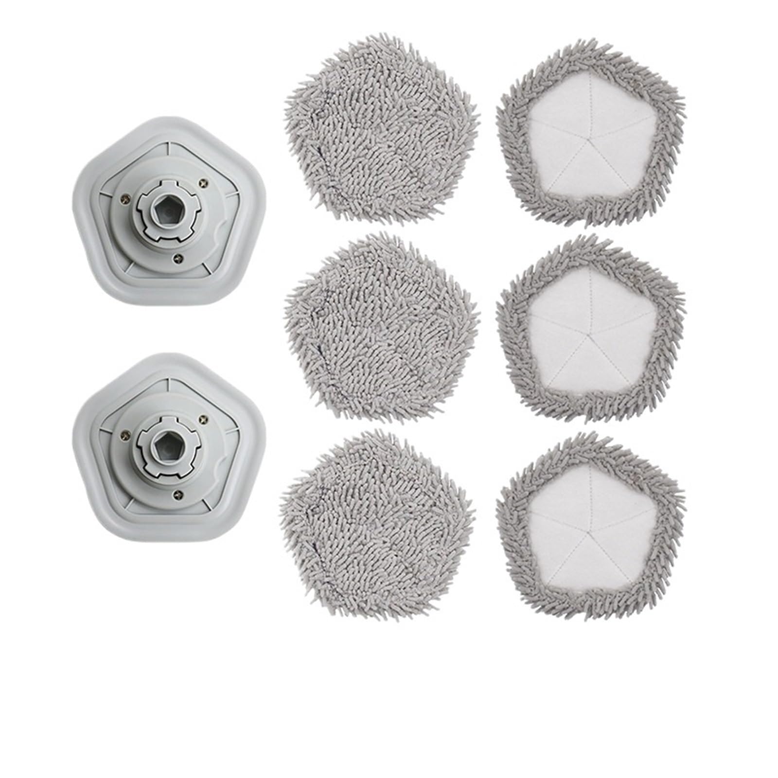 Almohadillas Trapeador Repuesto Repuestos For Mopas De Fregona For Robot Aspirador Autolimpiable Y Accesorios For Mopas. Mopas For Aspiradoras.(Mop Pad 8PCS)