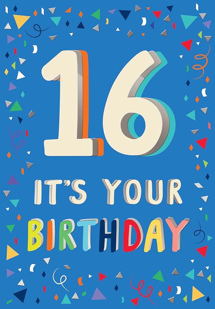 Piccadilly Greetings 16th Birthday Boy Milestone Birthday Card Age 16, Approx. 7 x 5 inches : Amazon.co.uk: Stationery & Office Supplies piccadilly-greetings-16th-birthday-boy-milestone-birthday-card-age-16-approx-7-x-5-inches-amazon-co-uk-stationery-office-supplies