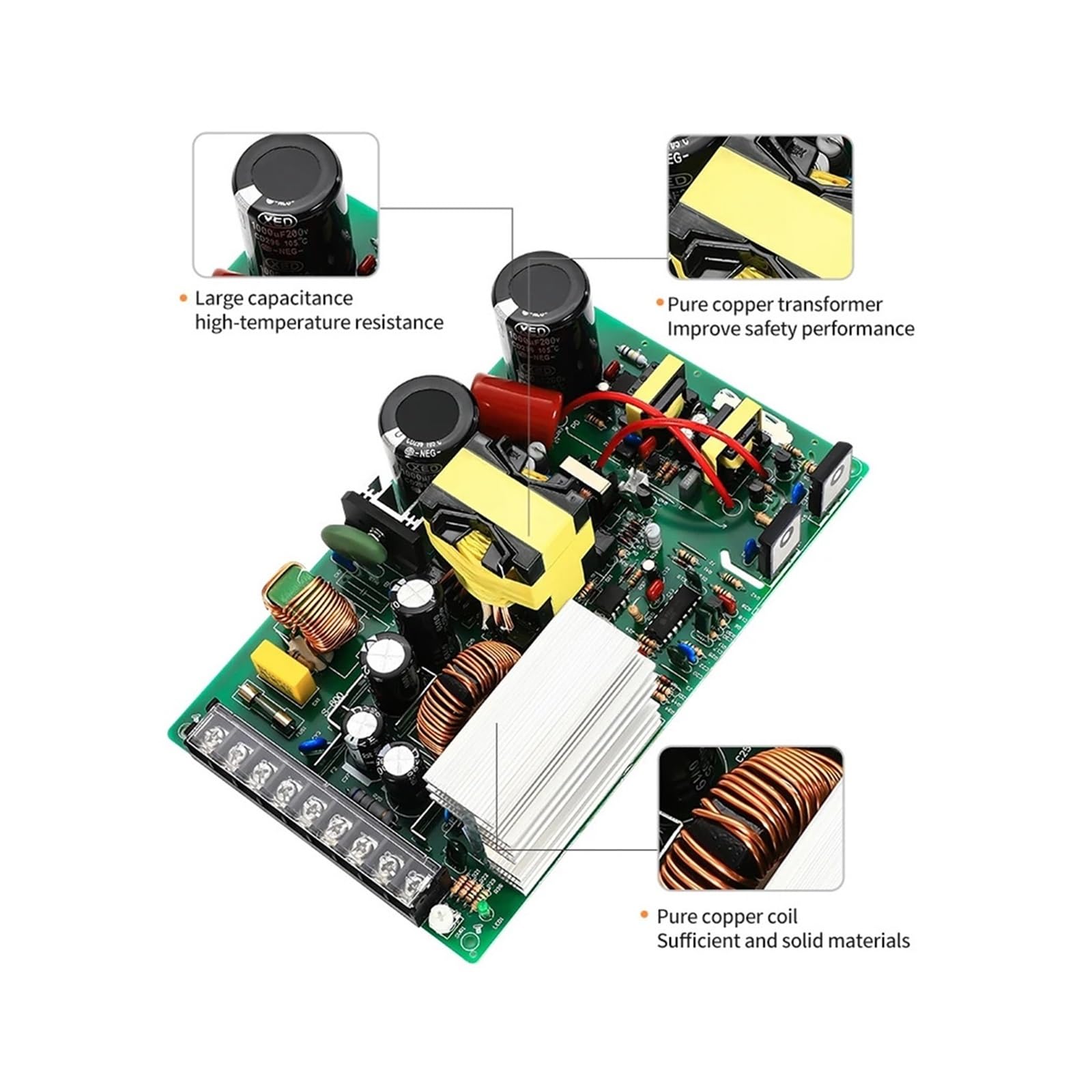Zasilanie impulsowe 800 W, 1000 W, 1200 W, 0-12 V, 15 V, 24 V, 36 V, 48 V, 60 V, 72 V, 80 V, 110 V, 150 V, 220 V AC/DC (0-220V_1000W)