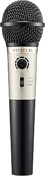 KEM-02 Karaoke Microphone with Echo Function, Karaoke, Speech, Vocal, Echo Level, Mini Plug, Standard Plug, 9.8 ft 3 m Cord