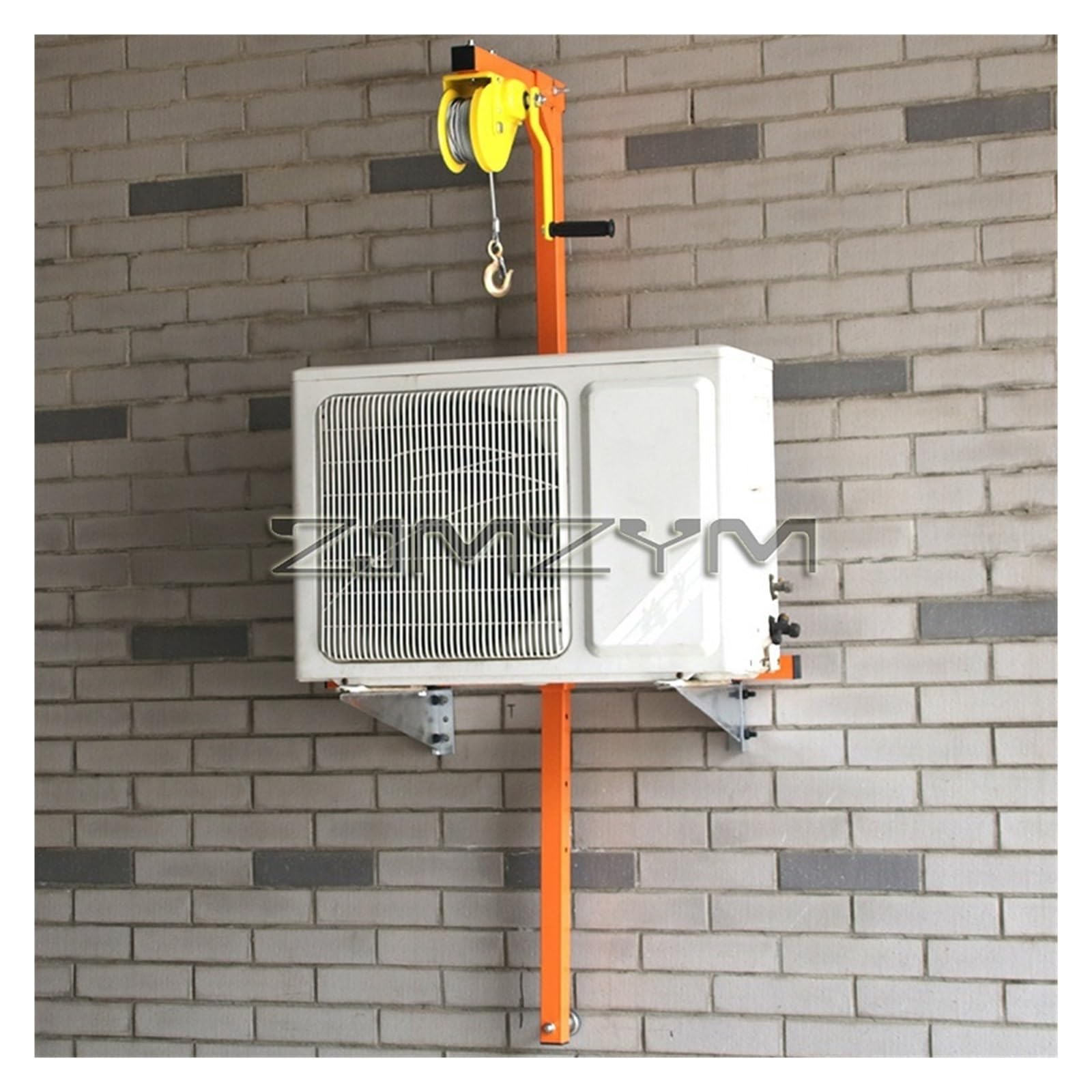 Grúa Plegable Autoblocante, Cabrestante Manual, Instalación De Herramientas, Elevación Aire Acondicionado Acero Inoxidable Herramienta Elevadora Eléctrica(10M rope)