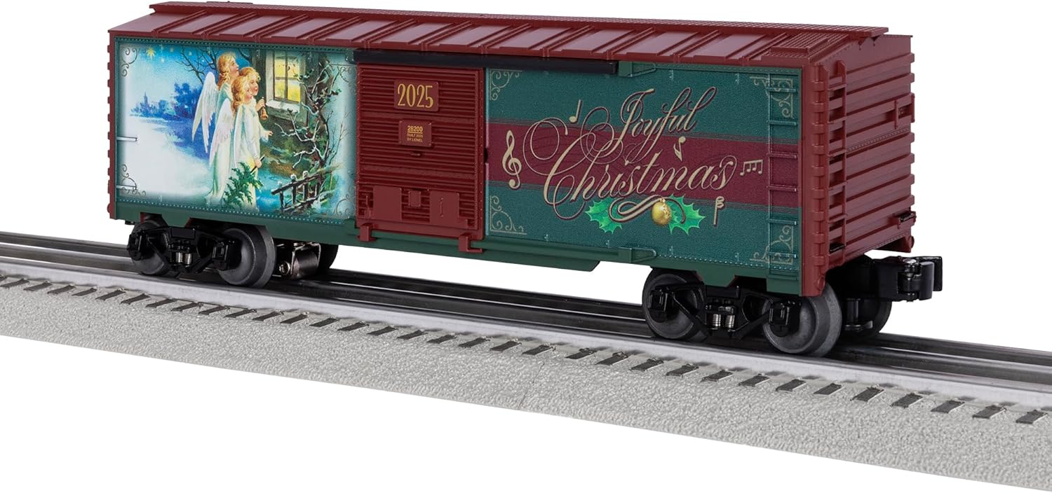 Lionel 2025 Christmas Music O Gauge Model Train Boxcar