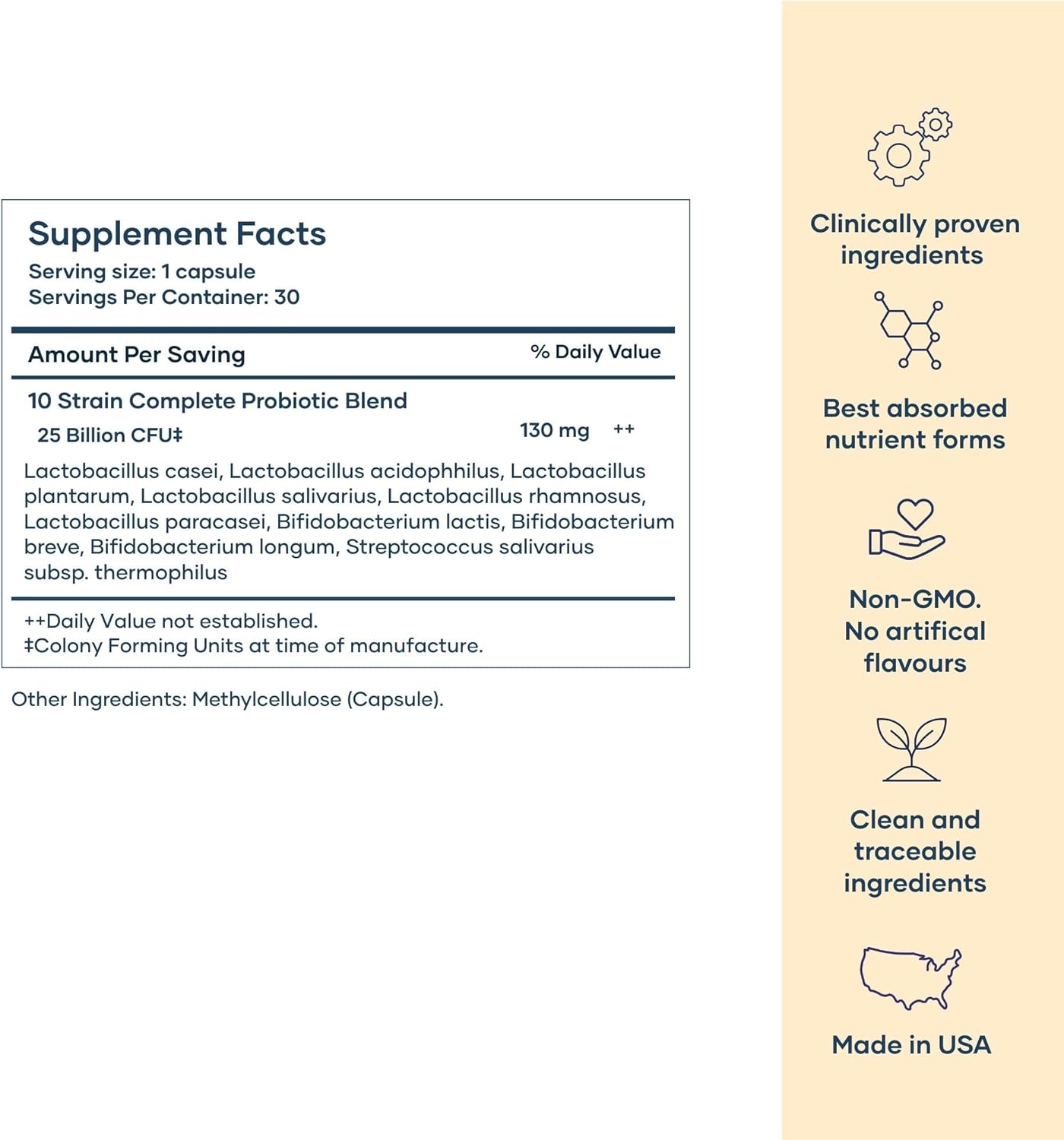 BabyRx Complete Probiotic – 25 Billion CFUs, 10 Clinically Validated Strains for Prenatal, Postnatal, Immune Support, Nutrient Absorption, and Reduced Bloating
