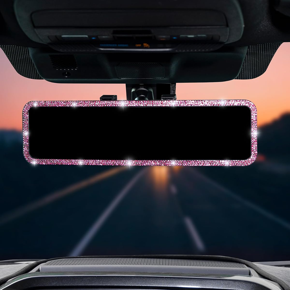 JOYTUTUS Rear View Mirror, Universal 12 Inch Panoramic Rearview Accessories