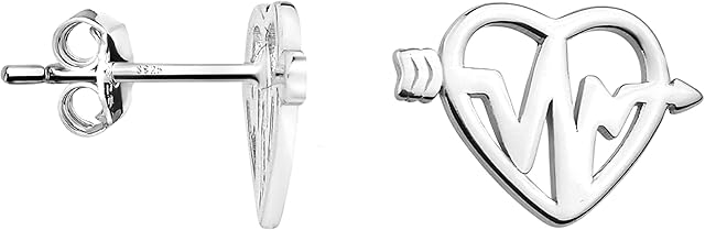 SOFIA MILANI - Women's Earrings 925 Silver - Heart Stud Earring