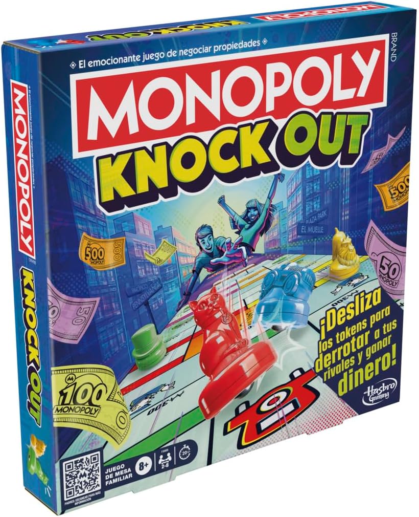 Monopoly Knockout Game for Kids, Teens and Adults