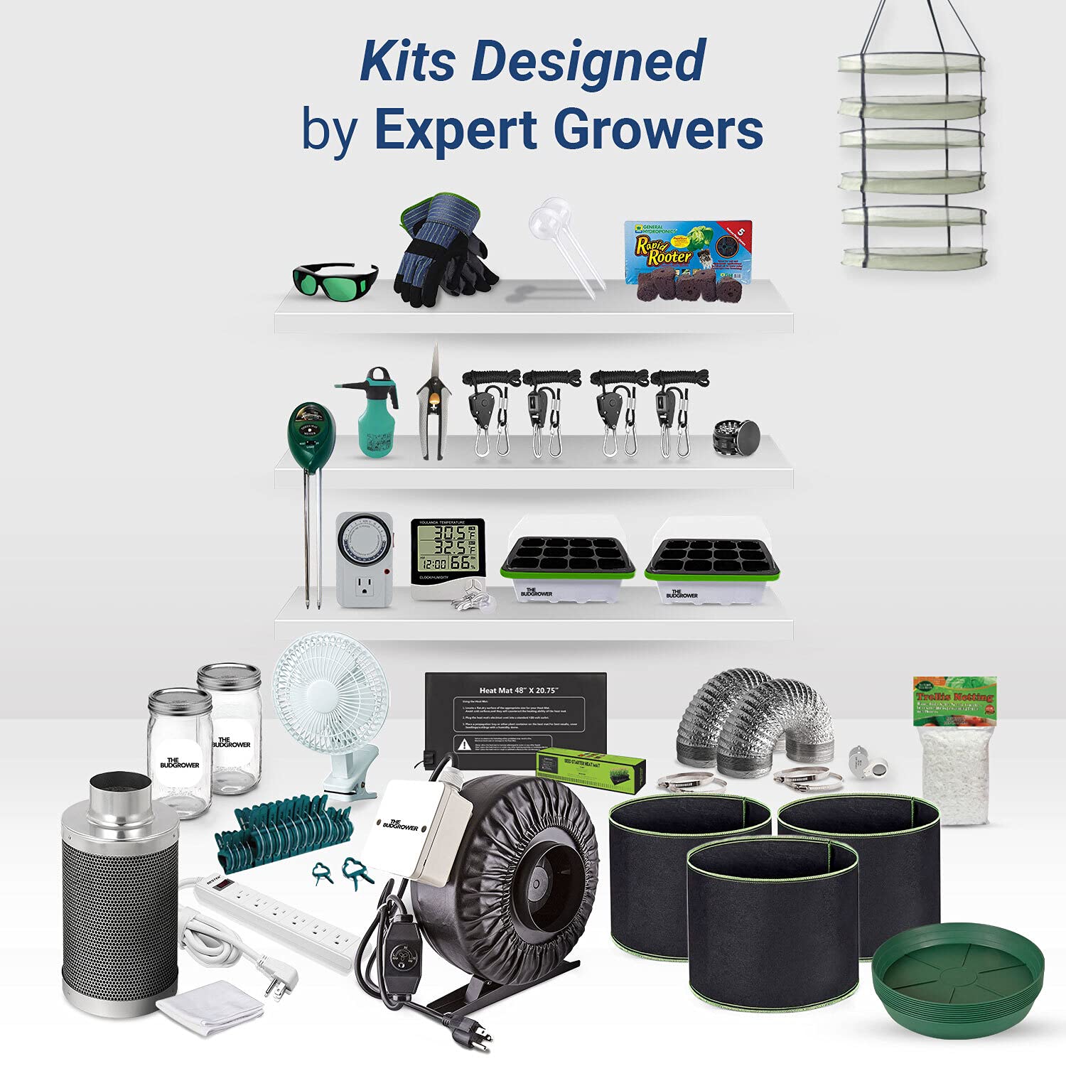 Buy TheBudGrower 24" x 48" x 60" Complete Grow Tent Kit 1200 Watt LED