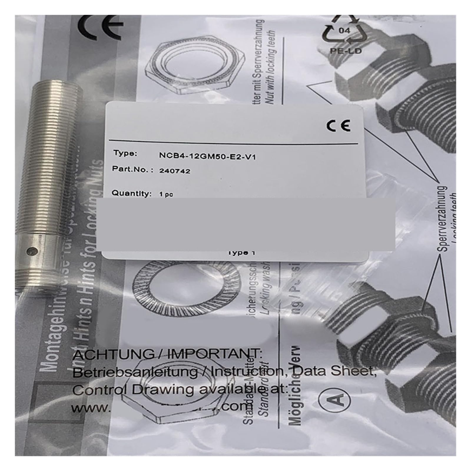 NACODLUL 1pcs NCB4-12GM50-E2-V1 NCB5-18GM60-B3B-V1 NCB4-12GM35-Z4-V1 NCB10-30GM40-Z1-V1 NCB10-30GM40-Z0-V1 sensor(NCB10-30GM40-Z0-V1)
