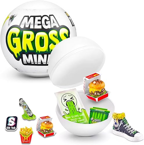 Miniatura 2 de Zuru 5 Surprise Mini Brands Mega Gross Minis Mystery Set  Surprise, mini juguetes asquerosos, paquete misterioso con calcomanías y más (juguetes