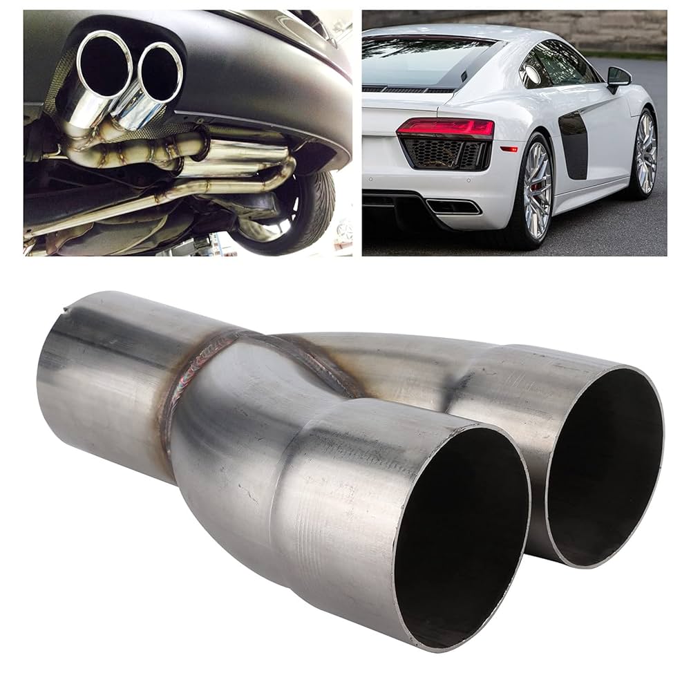 Exhaust Pipe Kit ， 2‑1 Adapter Stainless Steel Exhaust