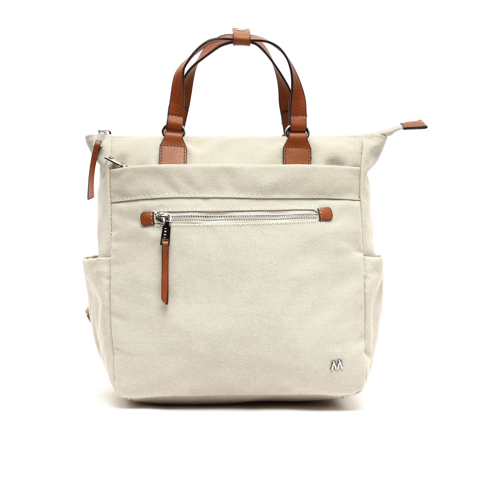 MISAKO Evolet mochila de tela con asa de mano Mujer - Evolet Piedra 30x28x13cm