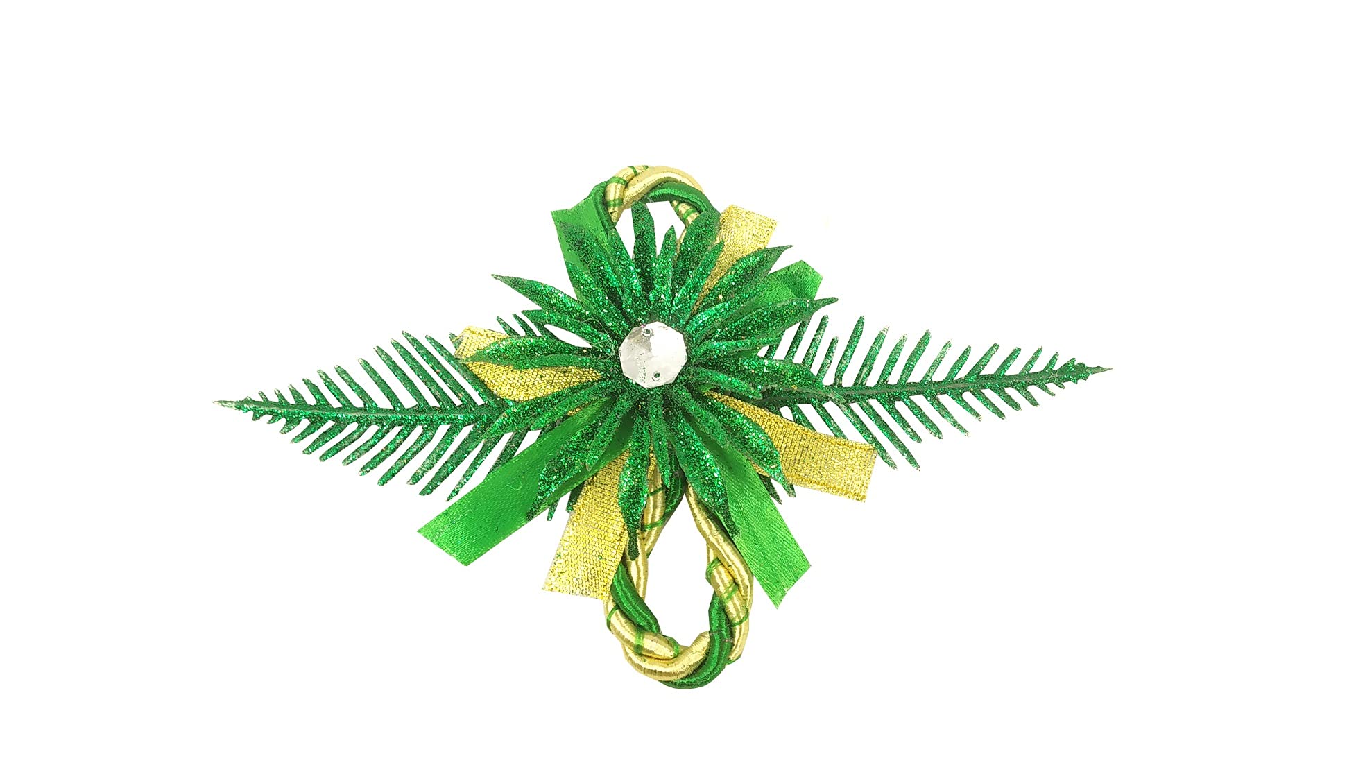 De-Ultimate Set of 1 Pkt Green Artificial Flowers (6 Pcs in Each Pkt) for Home Birthday Parties Hall Craft Decorations, Wedding Invitation Card Decor, Gift Packing/Wrapping, Arts and Craftworks