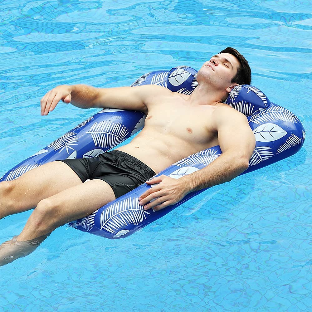 Sedioso 4-in-1 Hammock Inflatable Pool Float, Multi-Purpose Swimming Pool Hammock (Saddle, Lounge Chair, Hammock, Drifter) Pool Chair, Portable Water Hammock