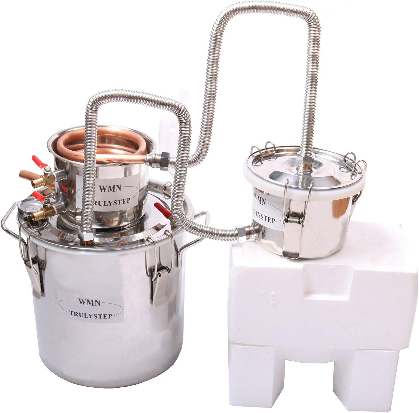 Fayelong Nieuwe 8 Gal 30 liter Koper Alcohol Wijn Ethanol Spirits Fayelong Nieuwe 8 Gal 30 liter Koper Alcohol Wijn Ethanol Spirits