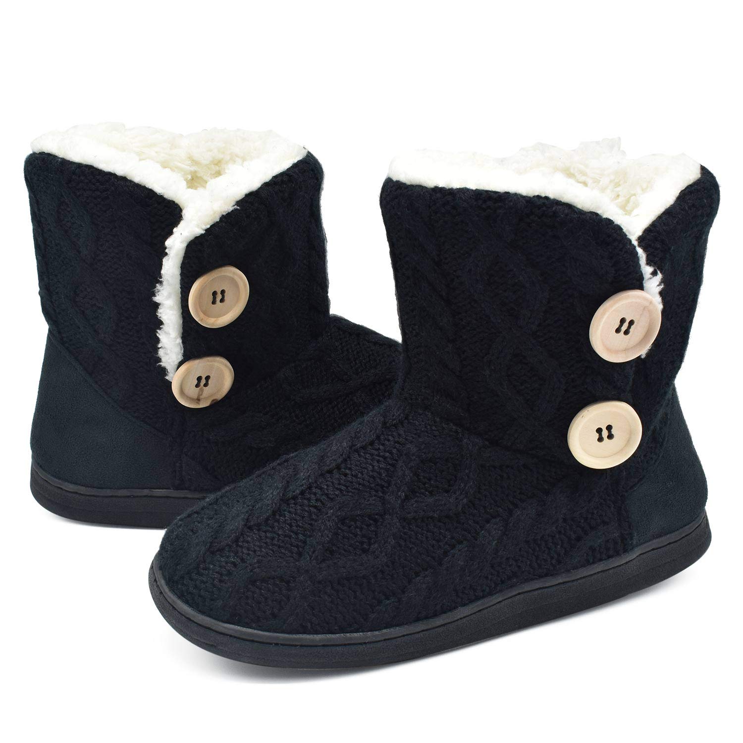 ONCAI Pantofole Da Donna Calde Pantofole In Tessuto a Maglia Comode Pantofole Antiscivolo Fashion