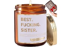 Heartfelt Sister Gift Candle - Unique Present Idea with Relaxing Lavender Vanilla Scent