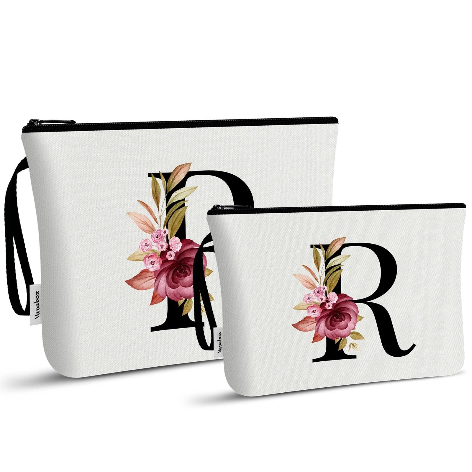 Vavabox A-Z Personalisierte Kosmetiktasche-Geburtstagsgeschenke für Frauen, Mütter, Beste Freundinnen und Brautjungfern (I)