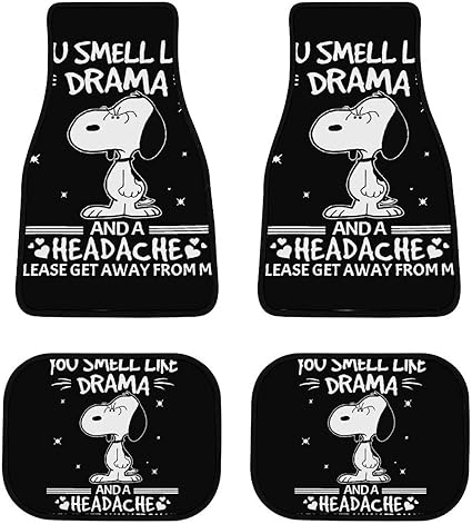 Amazon Co Jp カーマット 4枚セット 車用マット ピーナッツ スヌーピー 車用フロアマット 汎用 カーフロアマット おしゃれ キャラクター カー用品 フロント2枚 リヤ2枚 ラゲッジマット 防水 汚れ防止 装着簡単 カー装飾 軽 普通車 四季通用 車 バイク