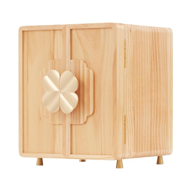 Jewelry Box for Women Girls Wooden Jewelry Box Organizer Functional With Drawers 5 Layers Jewelry Organizer for Earring