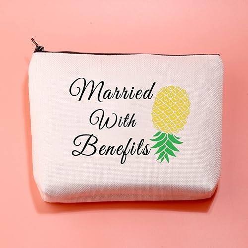 Miniatura 3 de JXGZSO Divertido Swinger Regalo Adulto Invertido Piña Maquillaje Bolsa Casado Con Beneficios Swingers Estilo de Vida Regalos, Casado con beneficios