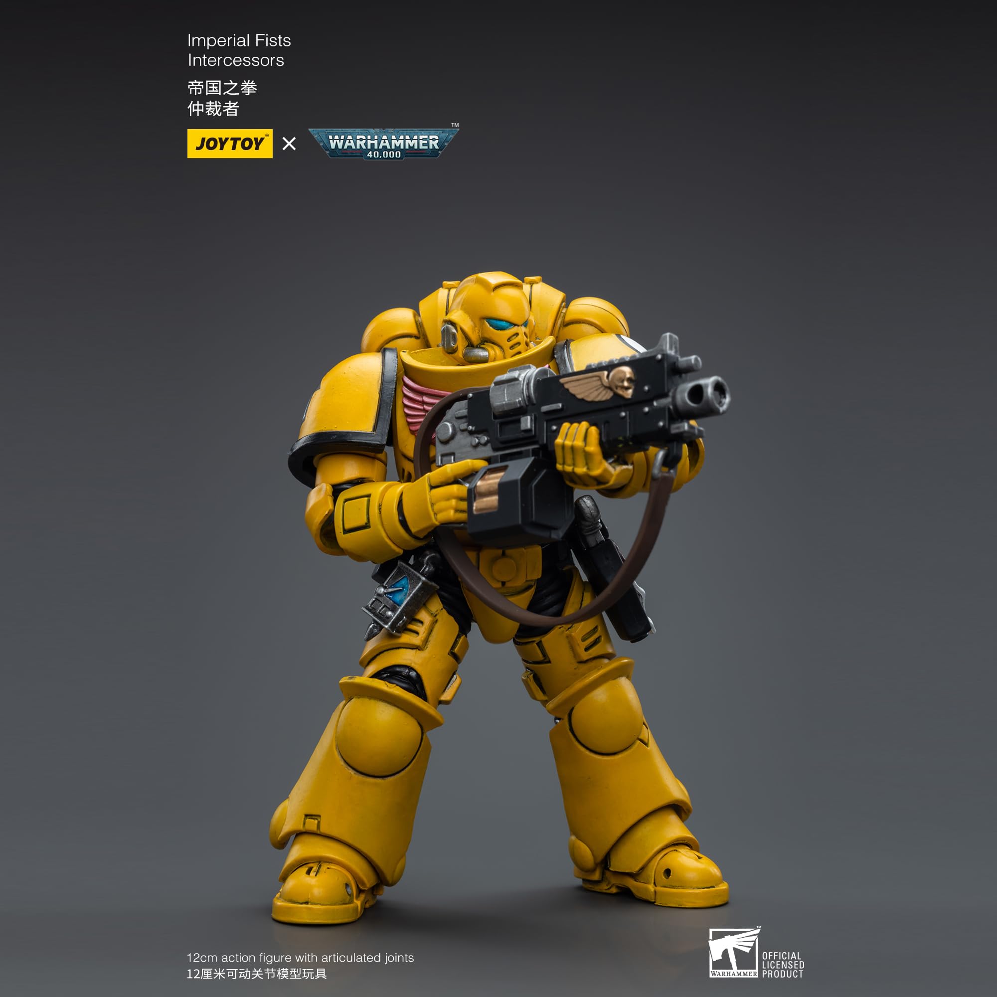 JOYTOY Figurka 1/18 Warhammer 40 000 Imperial Fists Orędownicy Ver.3 Zamówienie w przedsprzedaży 12 cm Ruchomy model Figurka kolekcjonerska