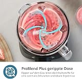 Philips Blender mixeur Séries 5000 - Puissance 1000W, Capacité de 2 litres,Technologie ProBlend Plus, Pièces résistantes au lave-vaisselle, Noir (HR3020/20) - 6