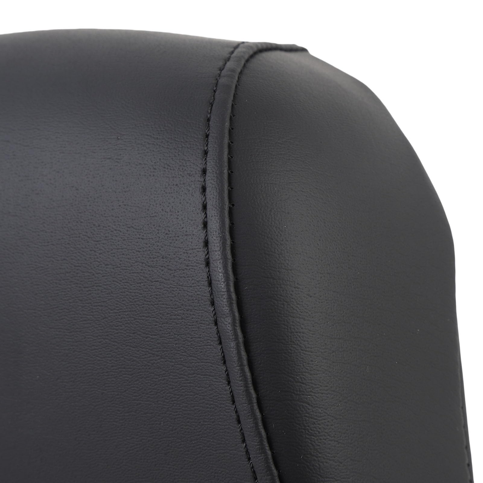 Generic Schienale Passeggero Posteriore per Moto, Comodo Ed Elegante Supporto per Motociclisti Pelle PU Nera