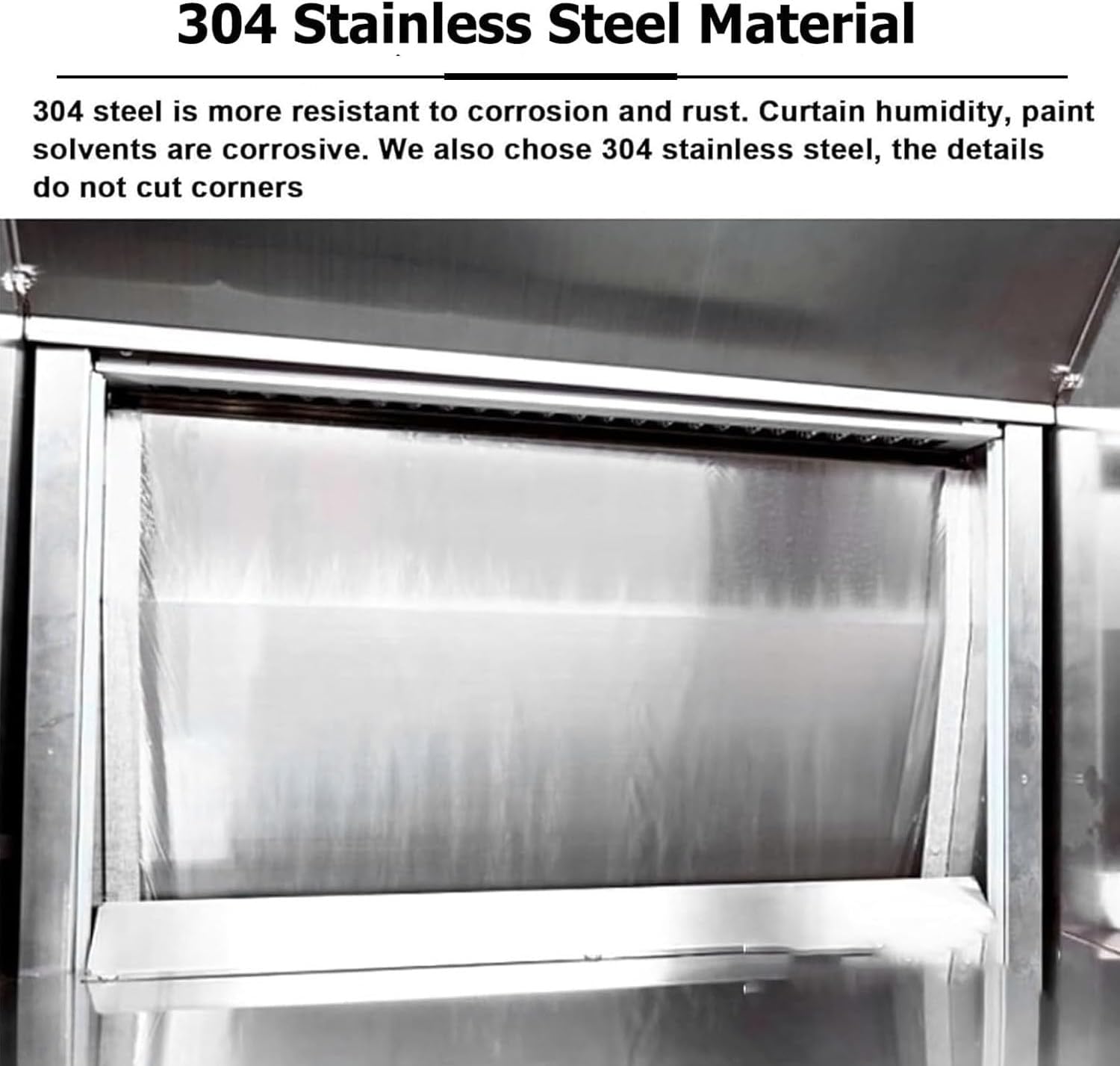 Professional Airbrush Spray Booth Kit with Waterfall Water Curtain & LED Lighting, Airbrush Spray Booth 2200 L/H Flow, Airbrush Spray Booth for Model Paint Crafts T-Shirt 50x50x40cm